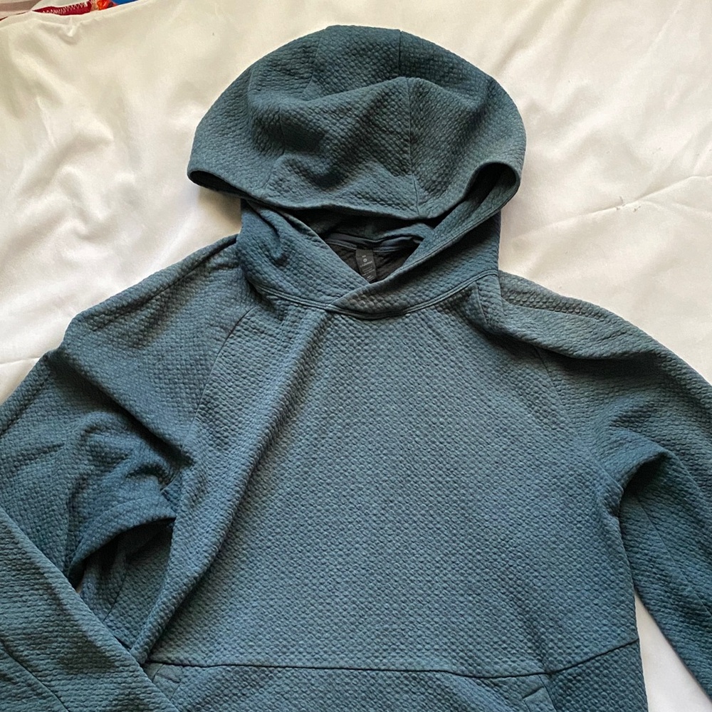 Lululemon Athletica Dark Teal/Blue Textured Hoodie